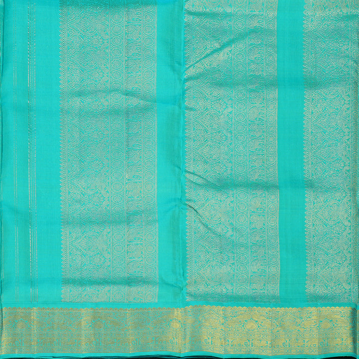 Hayagrivas Handloom Brinjal Purple Ten Yards Silk Saree KBE2085A2-4