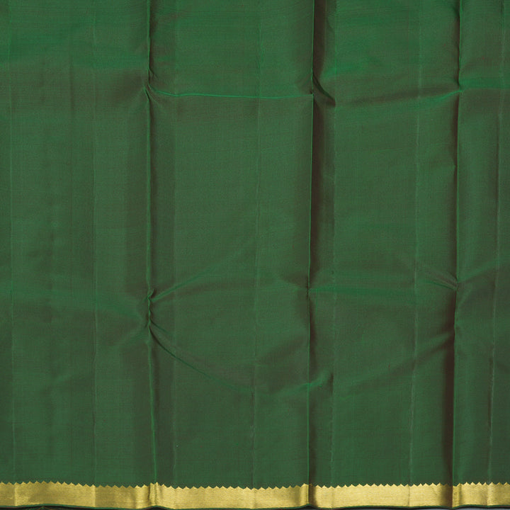 Hayagrivas Handloom Olive Green Kanjivaram Silk Saree KBE2086A17-1
