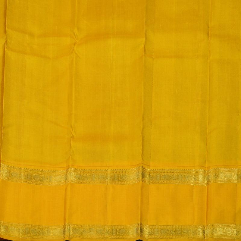 Hayagrivas Handloom Wine Purple Kanjivaram Silk Saree with Yellow Border KBE2086A6-1