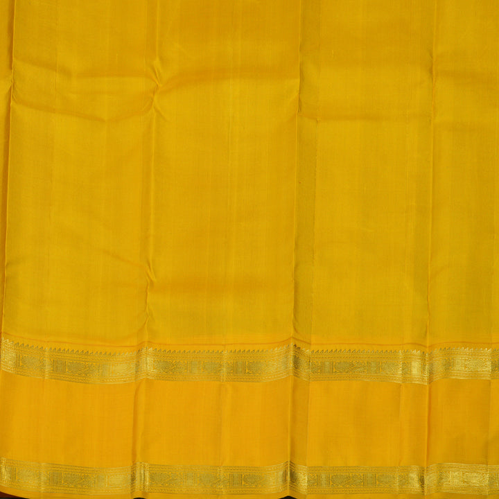 Hayagrivas Handloom Wine Purple Kanjivaram Silk Saree with Yellow Border KBE2086A6-1