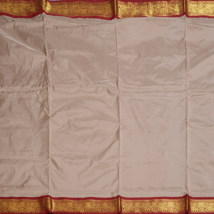 Hayagrivas Handloom Onion Pink Ten Yards Silk Saree KBE2099A1-55