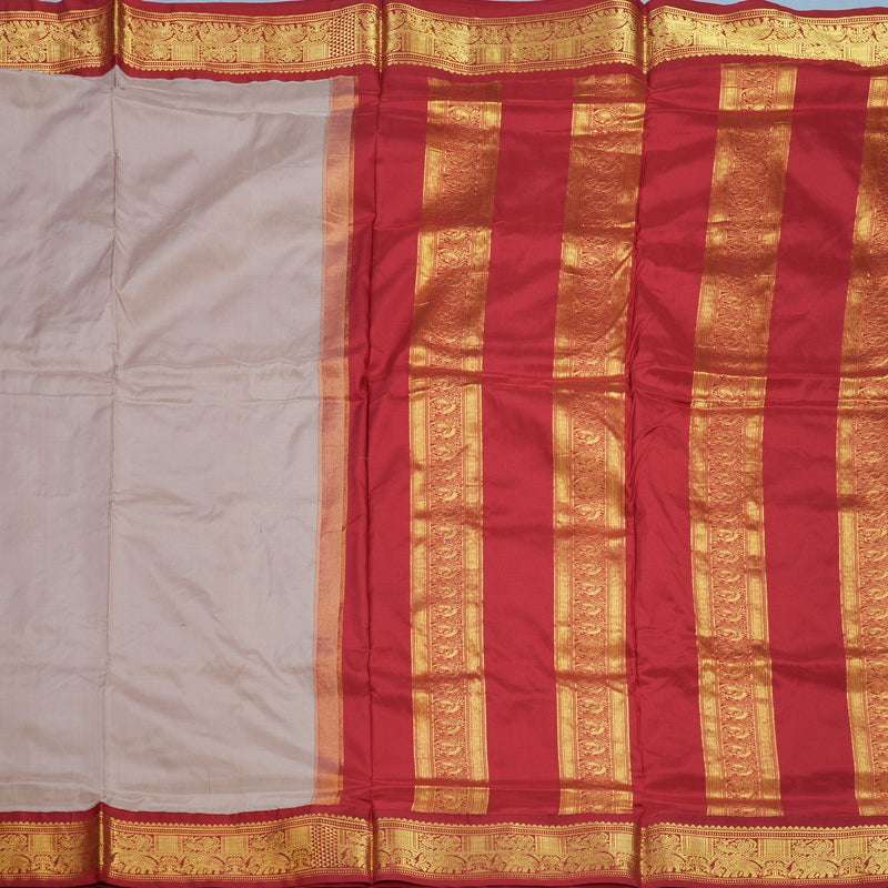 Hayagrivas Handloom Onion Pink Ten Yards Silk Saree KBE2099A1-55