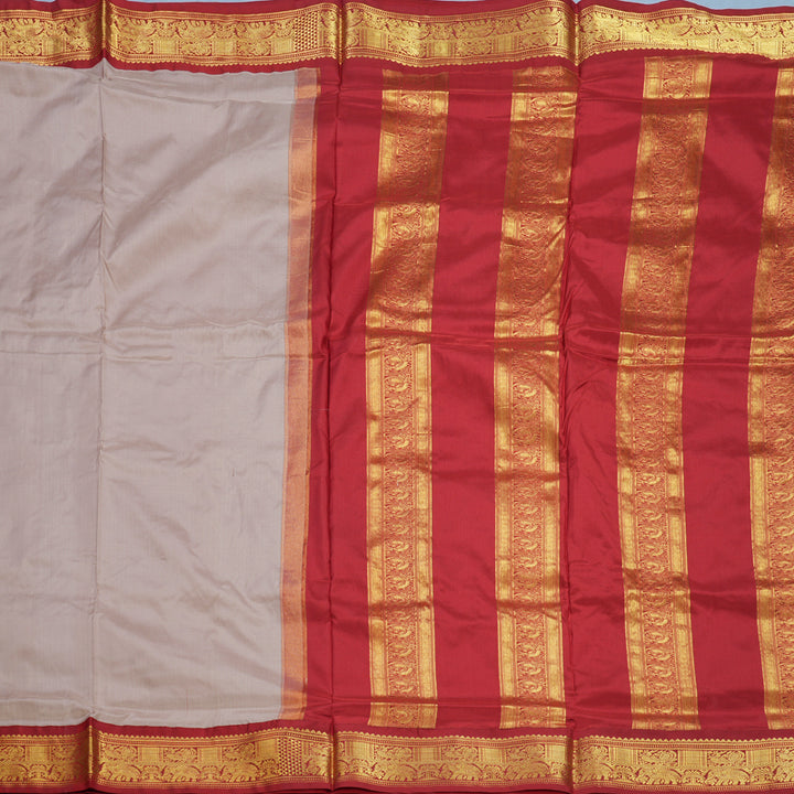 Hayagrivas Handloom Onion Pink Ten Yards Silk Saree KBE2099A1-55