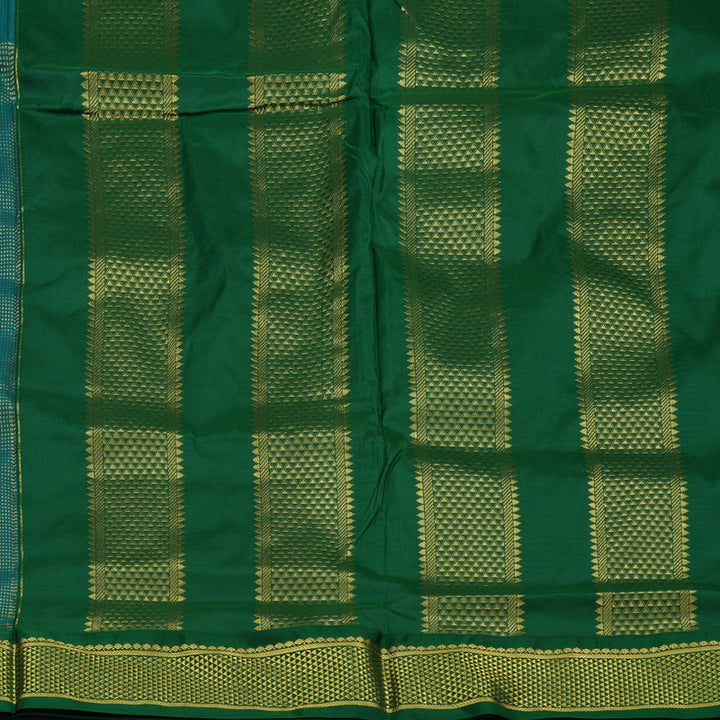 Hayagrivas Handloom Powder Blue Ten Yards Silk Saree KBE2099A1-74