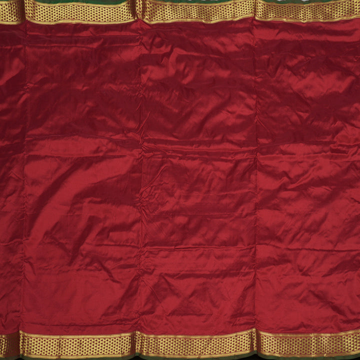 Hayagrivas Maroon Handloom Kanjivaram Ten Yards Silk Saree KBE209D1-3