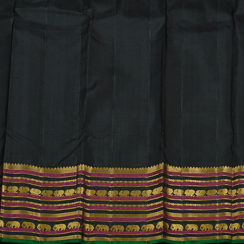 Hayagrivas Handloom Kanjivaram Silk Saree in Magnificent Peach Pink KBE20D10-2