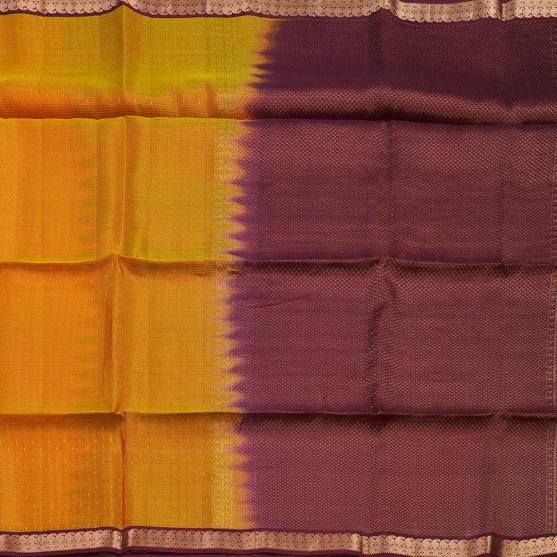 Hayagrivas Mambazham Yellow Handloom Soft Silk Saree KBE2102A2-6