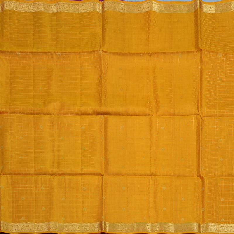 Hayagrivas Yellow Handloom Soft Silk Saree KBE2102A5-1