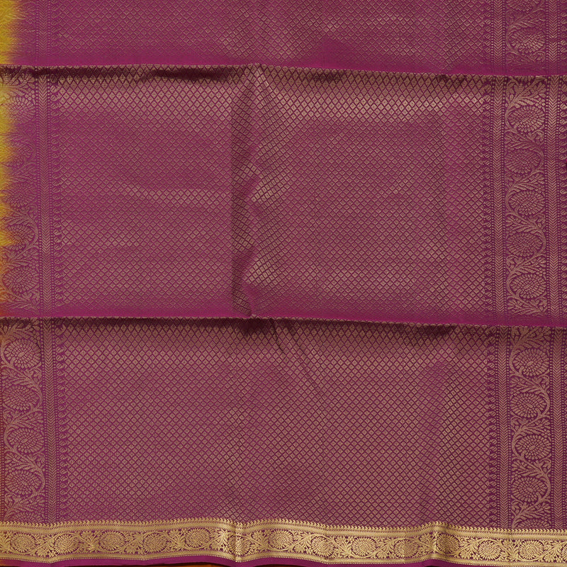 Hayagrivas Yellow Handloom Soft Silk Saree KBE2102A5-1