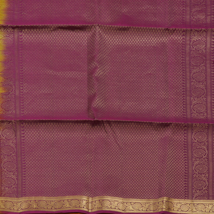 Hayagrivas Yellow Handloom Soft Silk Saree KBE2102A5-1