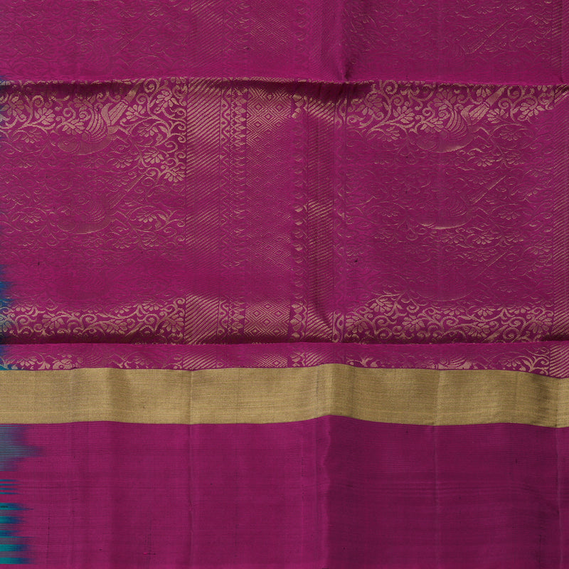 Hayagrivas Peacock Green Pure Soft Silk Saree KBE2106A19-1