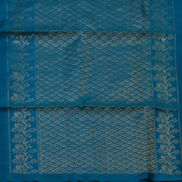 Hayagrivas Ramar Blue Handloom Soft Silk Saree KBE2106A21-3