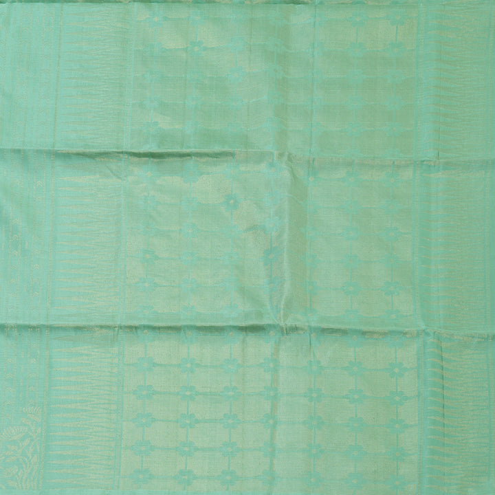 Hayagrivas Pastel Green Handloom Soft Silk Saree KBE2106A27-1