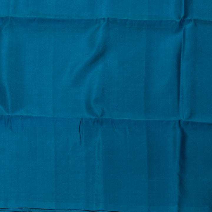 Hayagrivas Peacock Blue Handloom Soft Silk Saree KBE2106A32-1
