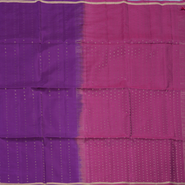 Hayagrivas Purple Handloom Soft Silk Saree KBE2106A35-1