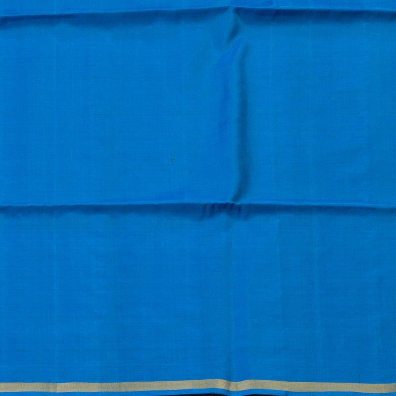 Hayagrivas Ananda Blue Handloom Soft Silk Saree KBE2106A36-2