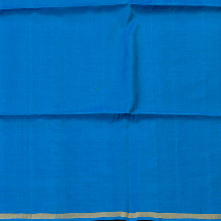 Hayagrivas Ananda Blue Handloom Soft Silk Saree KBE2106A36-2