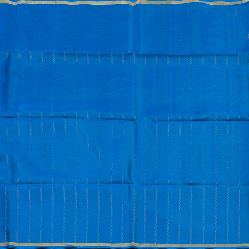 Hayagrivas Ananda Blue Handloom Soft Silk Saree KBE2106A36-2