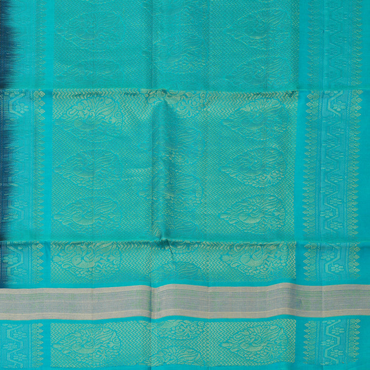 Hayagrivas Black Handloom Soft Silk Saree KBE2106A58-6