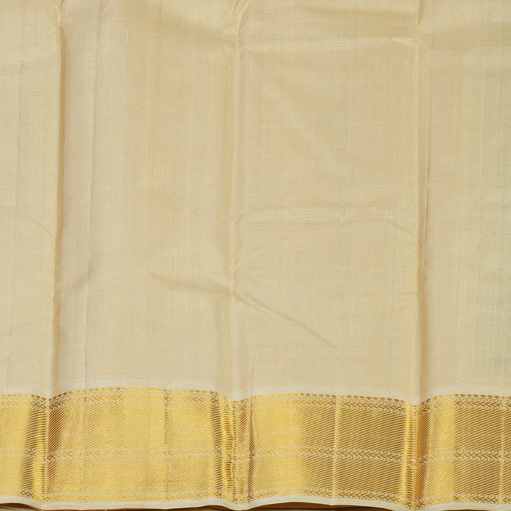 Hayagrivas Handloom Pure Kanjivaram Silk Saree in Jewel-toned Dark Green KBE211D5-1
