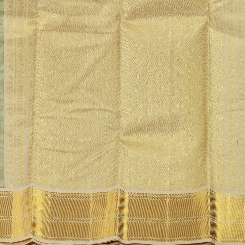 Hayagrivas Handloom Pure Kanjivaram Silk Saree in Jewel-toned Dark Green KBE211D5-1