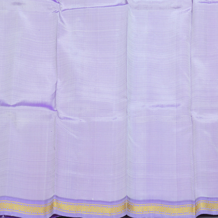 Hayagrivas Handloom Cream Kanjivaram Silk Saree with Lavender Border KBE2125A3-2