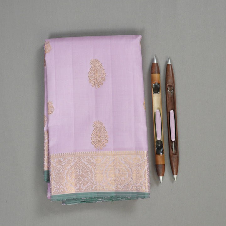 Hayagrivas Handloom Lilac Kanjivaram Silk Saree KBE2127A4-1