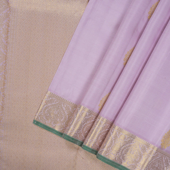 Hayagrivas Handloom Lilac Kanjivaram Silk Saree KBE2127A4-1