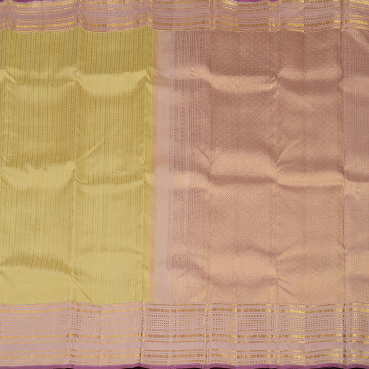 Hayagrivas Handloom Sandal Kanjivaram Silk Saree with Onion Pink Border KBE2128A8-1