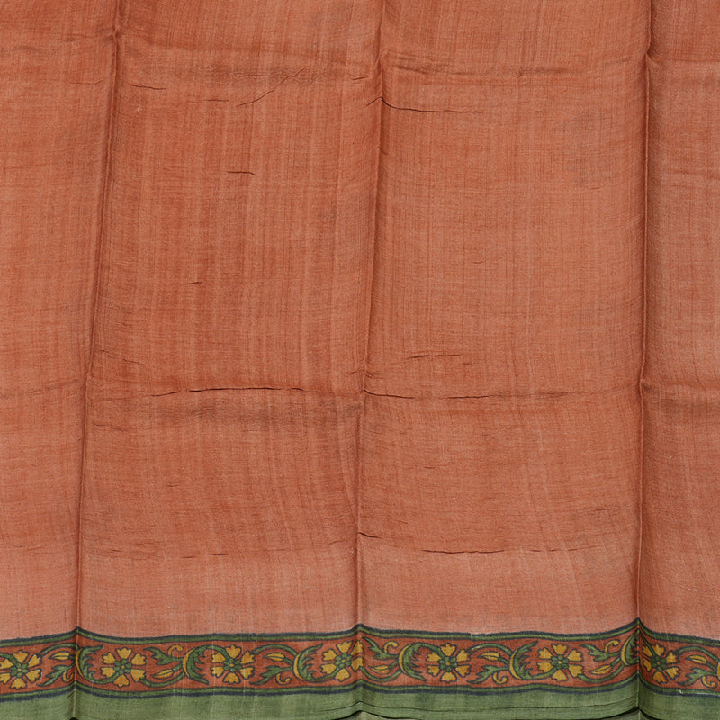 Hayagrivas Cream Pure Tussar Silk Saree KBE2131A3-6