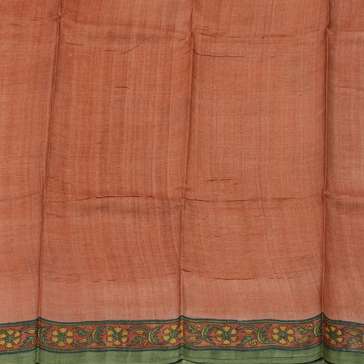 Hayagrivas Cream Pure Tussar Silk Saree KBE2131A3-6