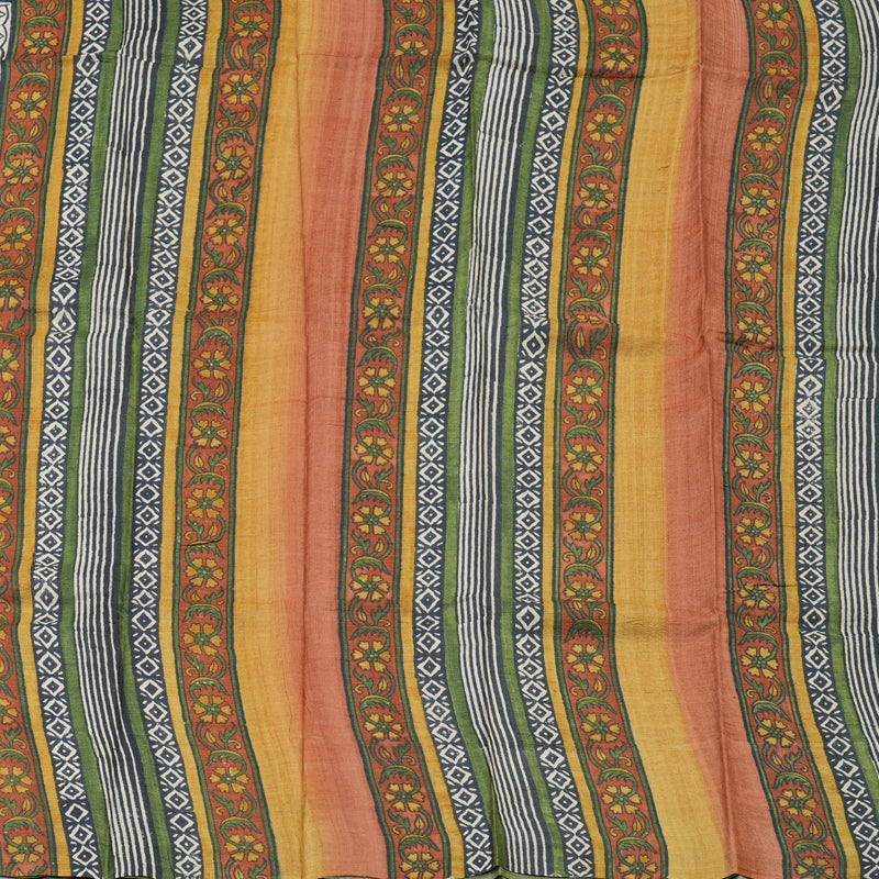 Hayagrivas Cream Pure Tussar Silk Saree KBE2131A3-6