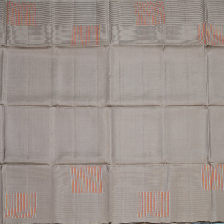 Hayagrivas Beige Handloom Soft Silk Saree KBE2140A11-5