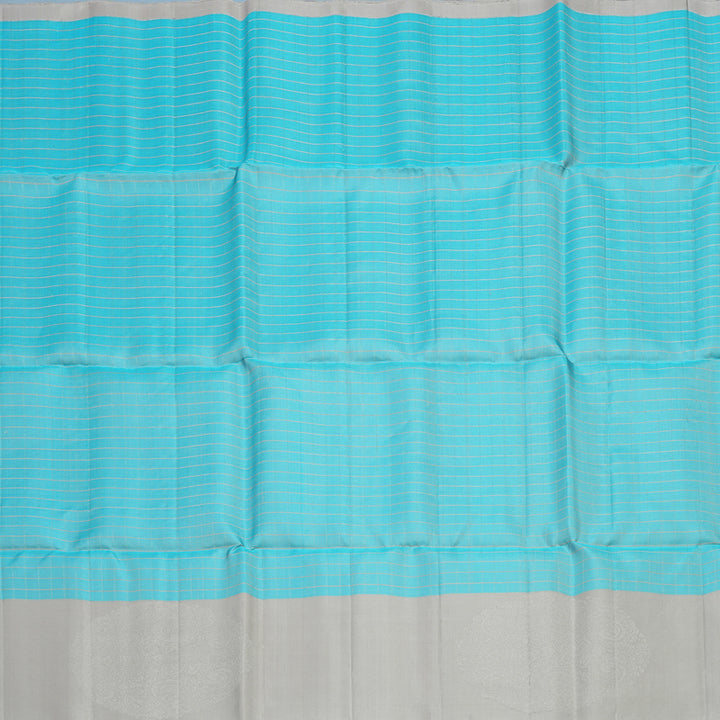 Hayagrivas Powder Blue Handloom Soft Silk Saree KBE2140A18-1