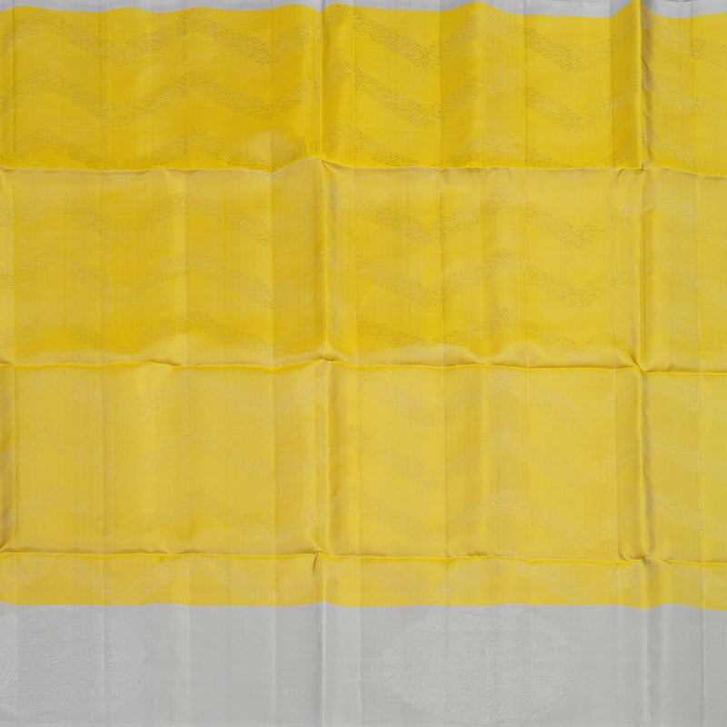 Hayagrivas Golden Yellow Handloom Soft Silk Saree KBE2140A19-1