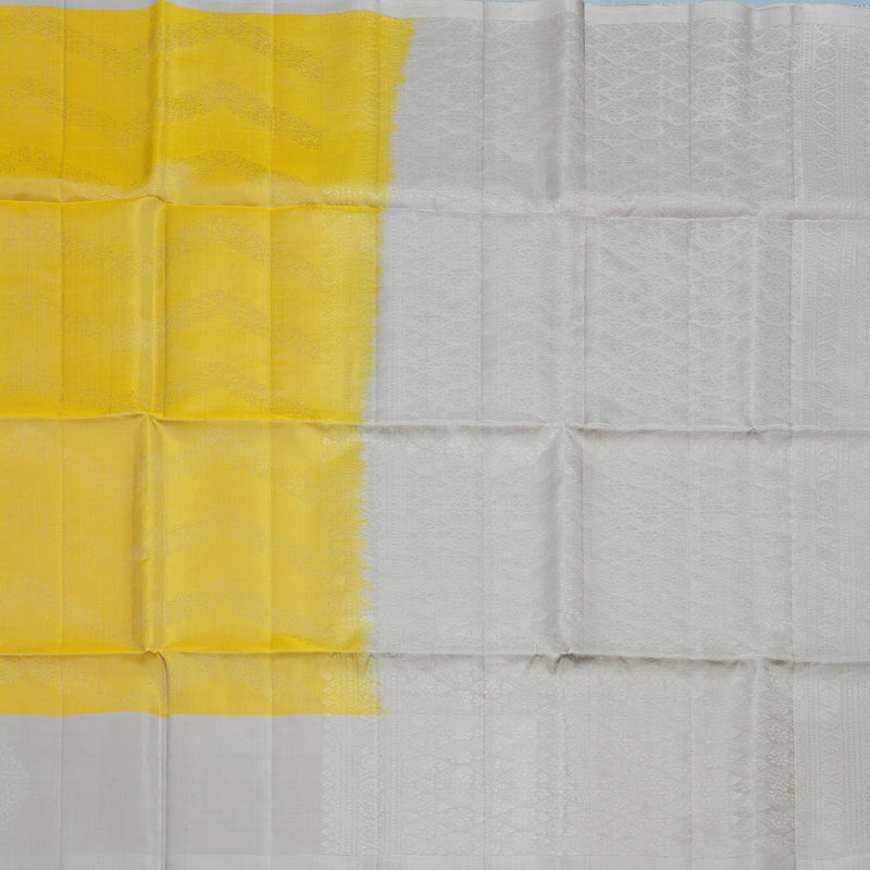 Hayagrivas Golden Yellow Handloom Soft Silk Saree KBE2140A19-1
