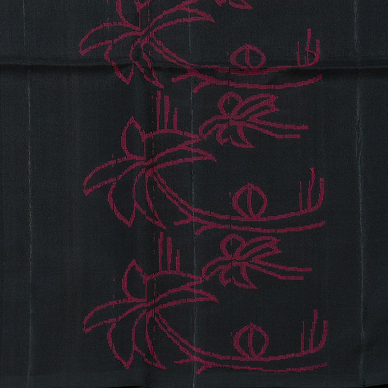 Hayagrivas Black Handloom Soft Silk Saree KBE2140A9-1