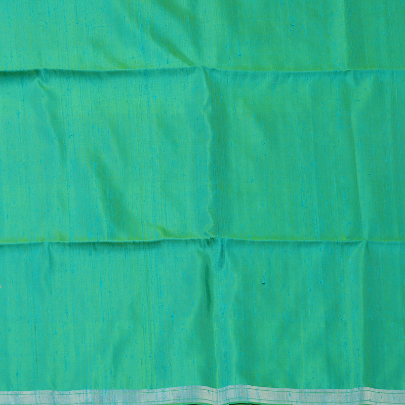 Hayagrivas Shades of Green Checks Handloom Soft Silk Saree KBE2141A1-2