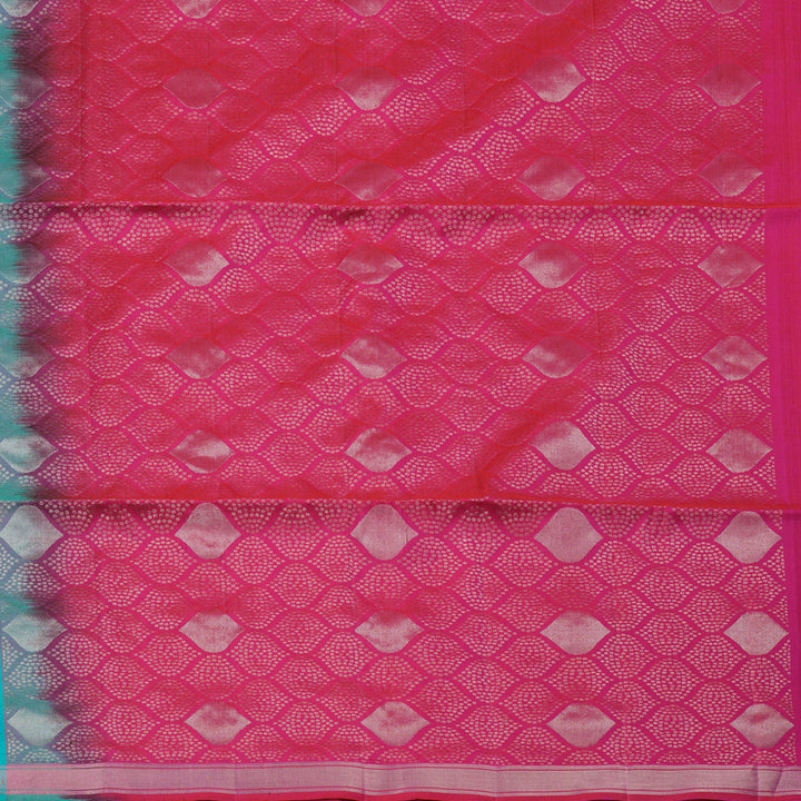 Hayagrivas Aqua Green Handloom Soft Silk Saree KBE2141A22-1