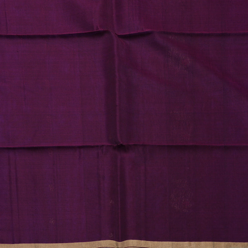 Hayagrivas Ink Blue Kora Silk Cotton Saree KBE2142A3-7