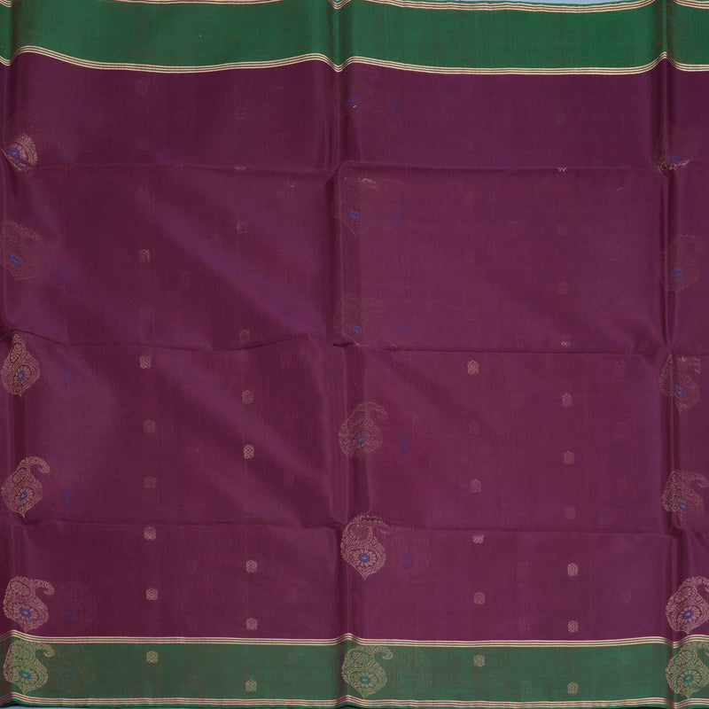 Hayagrivas Purple Kora Silk Cotton Saree KBE2142A4-10