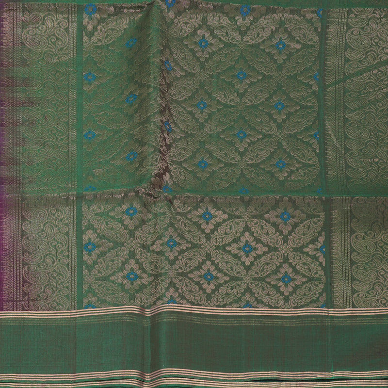Hayagrivas Purple Kora Silk Cotton Saree KBE2142A4-10