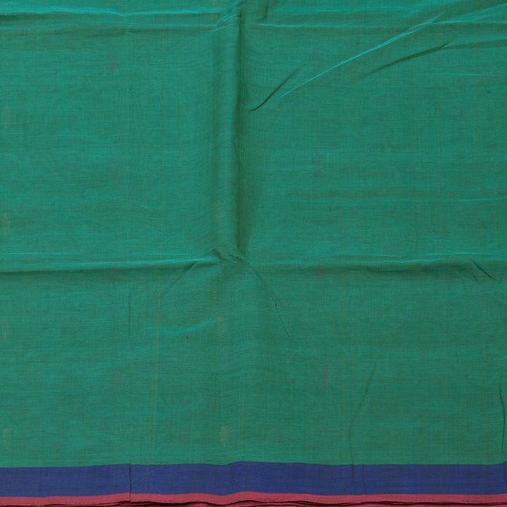 Hayagrivas Mint Green Handloom Cotton Saree KBE2143A10-2