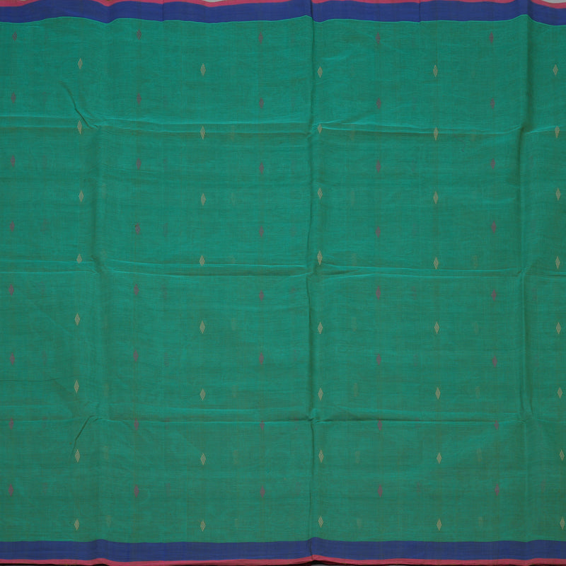 Hayagrivas Mint Green Handloom Cotton Saree KBE2143A10-2