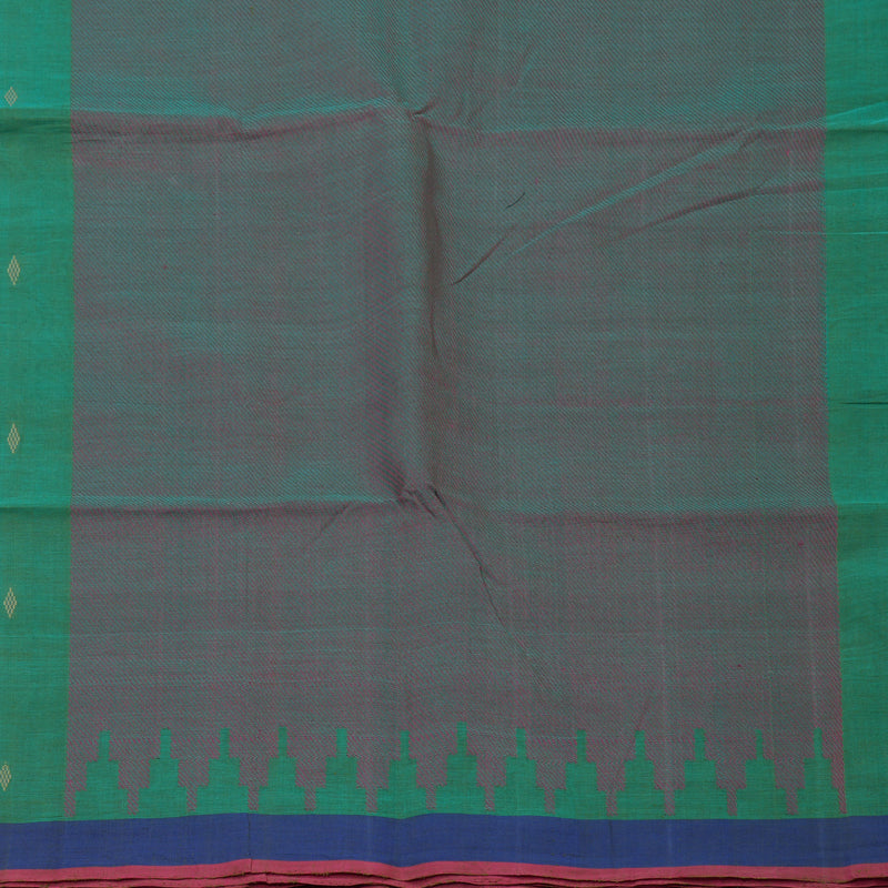 Hayagrivas Mint Green Handloom Cotton Saree KBE2143A10-2