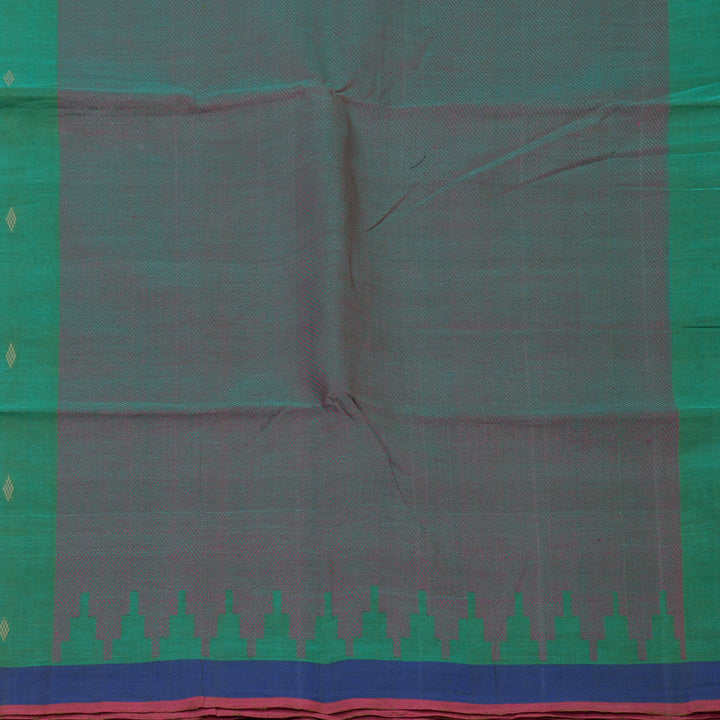 Hayagrivas Mint Green Handloom Cotton Saree KBE2143A10-2