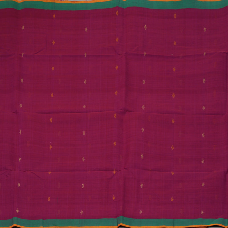 Hayagrivas Magenta Handloom Cotton Saree KBE2143A10-3