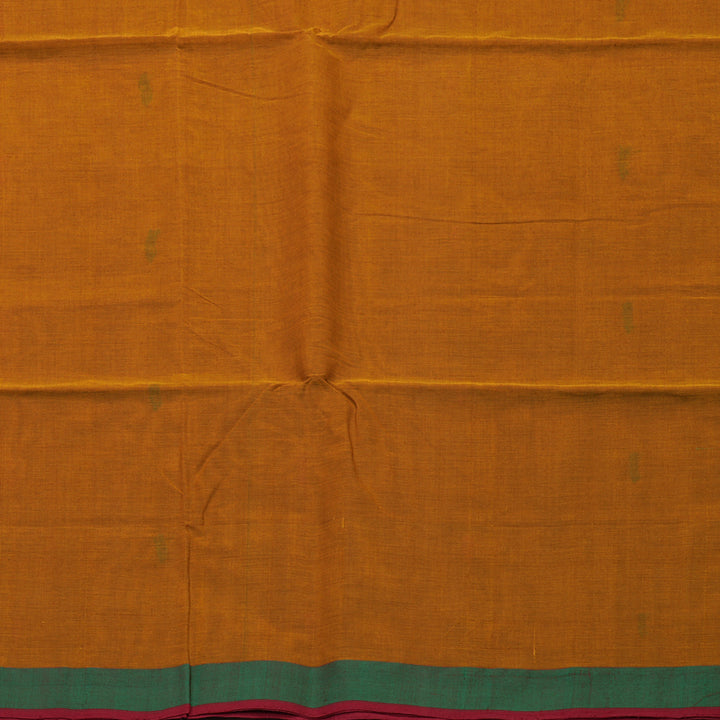 Hayagrivas Turmeric Yellow Handloom Cotton Saree KBE2143A10-5