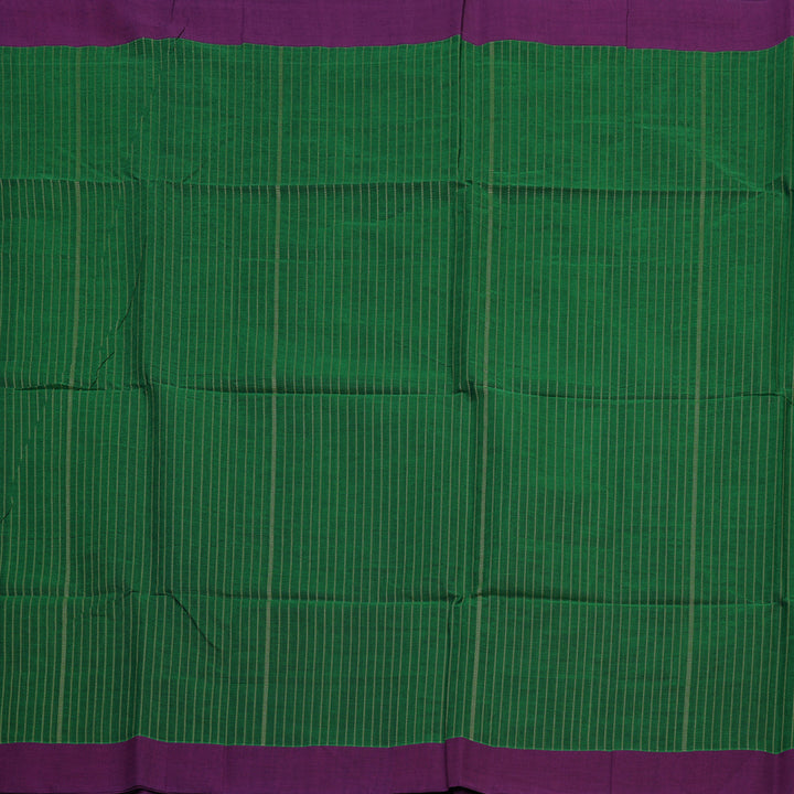 Hayagrivas Green Handloom Kanchi Cotton Saree KBE2143A12-1