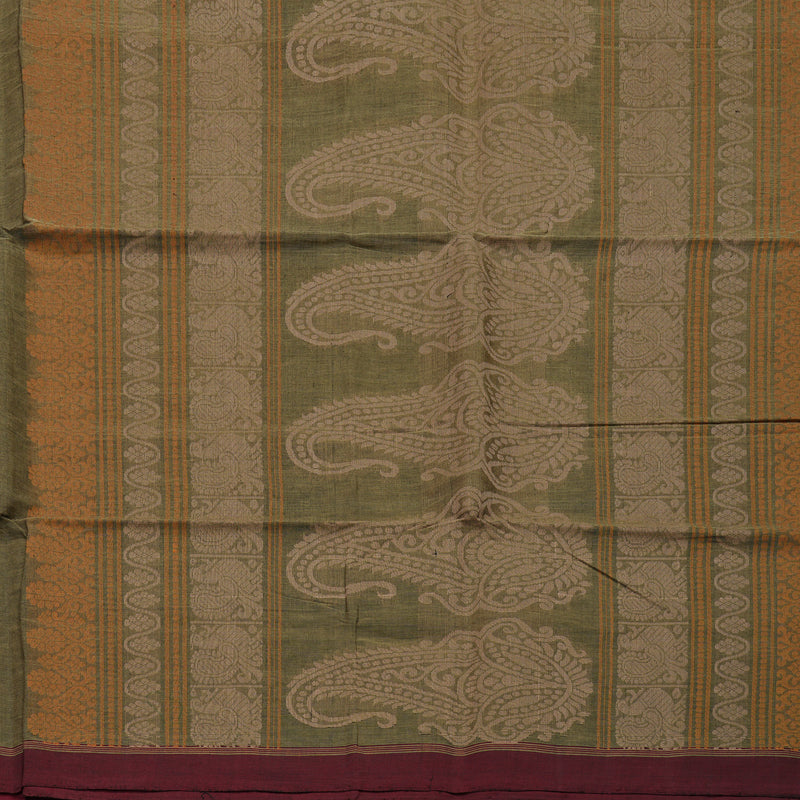 Hayagrivas Elephant Grey Handloom Cotton Saree KBE2143A13-3